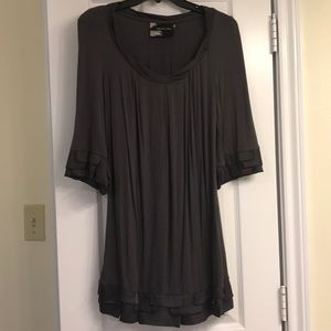 Grey Ruffle Dress